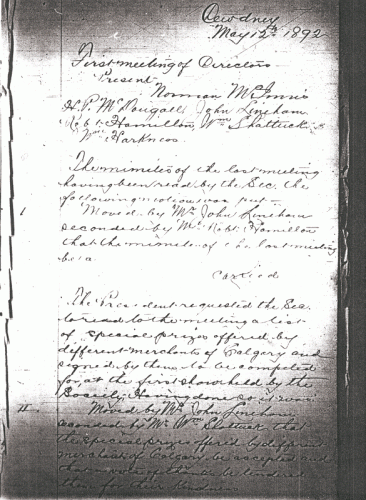 first meeting 1892 1